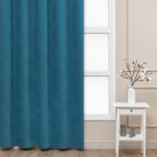 Классические шторы Mirabel цвет: бирюзовый (200х270 см - 1 шт)