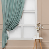 Классические шторы Vanessa цвет: зеленый (200х270 см - 1 шт)