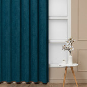 Классические шторы Odelis цвет: бирюзовый (200х270 см - 1 шт)