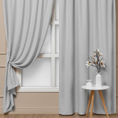 Классические шторы Eloiza цвет: серый (150х270 см - 2 шт)