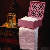 Набор из 6 полотенец Case Pink цвет: белый, розовый (30х30 см - 6 шт)