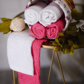 Набор из 6 полотенец Garden цвет: розовый, белый (30х30 см - 6 шт)