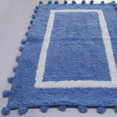 Коврик для ванной Pompom цвет: синий (60х90 см)