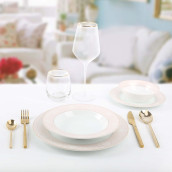 Набор посуды Pearl цвет: белый (24 предмета)