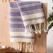 Набор из 2 полотенец Zigzag цвет: светло-пурпурный (38х68 см -2 шт)