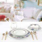 Набор столовой посуды Flora цвет: белый (24 предмета)