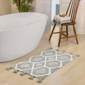 Коврик для ванной Данолли цвет: серый, белый (60х100 см)