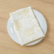 Салфетки Odett цвет: белый, золотистый (45х45 см - 2 шт)