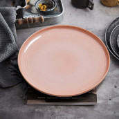 Набор тарелок Stoneware цвет: розовый (27х3х19 см - 4 шт)