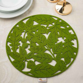 Салфетка сервировочная Leaf цвет: зеленый (35 см)