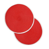 Салфетки под столовые приборы Cervo цвет: красный (38х38 см - 2 шт)