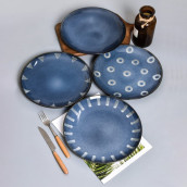 Набор тарелок Nordic цвет: синий (26х3х17 см - 4 шт)