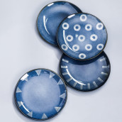 Набор тарелок Nordic цвет: синий (20х3х12 см - 4 шт)
