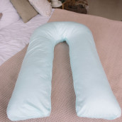 Наволочка к подушке для беременных U маленькая цвет: голубой (35х280 )