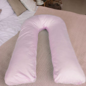Наволочка к подушке для беременных U маленькая цвет: розовый (35х280 )