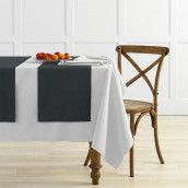 Дорожка на стол Ибица цвет: темно-серый (43х140 см - 4 шт)