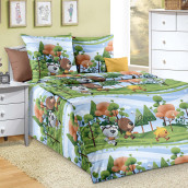 Детское постельное белье Медвежата цвет: зеленый (для новорожденных)