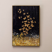 Картина Золотые бабочки (62х92х5 см)