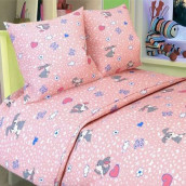 Детское постельное белье Erma цвет: бело-розовый (для новорожденных)