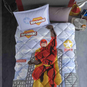 Детское постельное белье Superhero цвет: серый (1.5 сп)