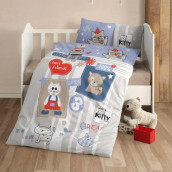 Детское постельное белье Kitty цвет: синий (для новорожденных)