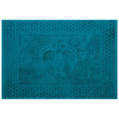 Полотенце-коврик для ног Ножки цвет: морская волна (50х70 см)
