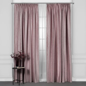 Классические шторы Венуа цвет: розовый (200х270 см - 2 шт)