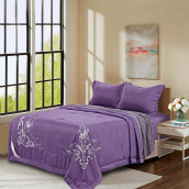 Постельное белье Изида цвет: фиолетовый (семейное (2 одеяла-покрывала))