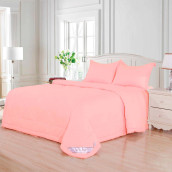 Постельное белье Сандра цвет: персиковый (семейное (2 одеяла-покрывала))
