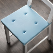 Подушка на стул Билли цвет: голубой (37х42 (2 шт))