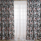 Классические шторы Одри цвет: серый (200х260 см - 2 шт)