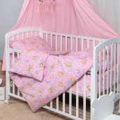 Детское постельное белье Мишки цвет: розовый (для новорожденных)