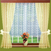 Классические шторы Azaziah цвет: кремовый (165х160 см - 2 шт)