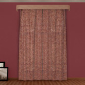 Классические шторы Luxury east цвет: коричневый (140х270 см - 2 шт)