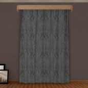 Классические шторы Florena цвет: серый (140х270 см - 2 шт)