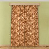 Классические шторы Rodondo цвет: коричневый (140х270 см - 2 шт)