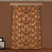 Классические шторы Rodondo цвет: терракотовый (140х270 см - 2 шт)