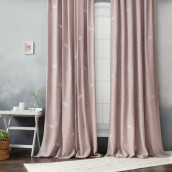 Классические шторы Мика цвет: розовый (145х270 см - 2 шт)
