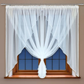 Классические шторы Berny цвет: белый (300х160 см - 1 шт)