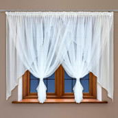Классические шторы Bobbi цвет: белый (400х170 см - 1 шт)