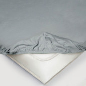 Простыня на резинке Alura цвет: серый (180х200)