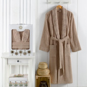 Банный халат Zenit цвет: коричневый