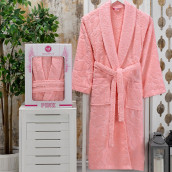 Банный халат Asiya цвет: розовый