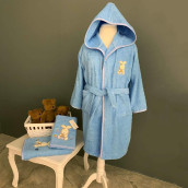 Детский банный халат Cletis цвет: синий