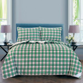 Постельное белье с одеялом Дарси цвет: зеленый