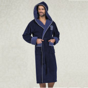 Банный халат Us Polo цвет: темно-синий