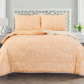 Постельное белье с одеялом Люсиль цвет: персиковый