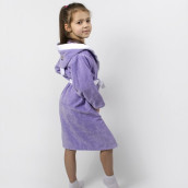 Детский банный халат Зайчик цвет: фиолетовый