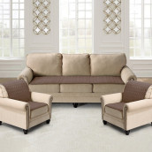 Комплект накидок на диван и два кресла Паркет цвет: светло-коричневый