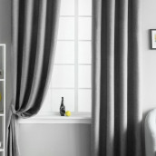 Классические шторы Мерлин цвет: темно-серый